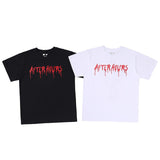 Vlone Summer Clothing Short Sleeve Tshirt plus Size Retro Sports Men's Half Sleeve Tee