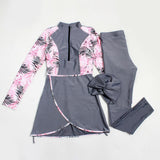 Burkini Muslim Swimwear Three-Piece Printed Conservative Swimwear