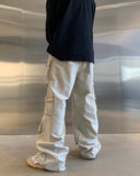 Men Cargo Pants Loose Straight Cargo Pants Men's and Women's Pants