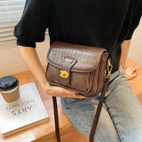 The Teacher Tote Houndstooth Commuter Small Square Bag Women's Bag Underarm Bag Shoulder Bag Messenger Bag