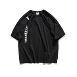 Men's T-shirt Summer Men's Loose Fashion Brand Casual Letter Printed Cotton Clothes Men's T-shirt