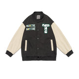 Letterman Jacket Outfit Senior Jackets Varsity Baseball Coat Retro Alphabet Loose Couple Casual Jacket