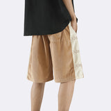 Men Shorts Polyester Peach Skin Loose Sports