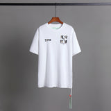 off Ow White T Shitrs Little Daisy Short-Sleeved T-shirt Men's and Women's Floral White