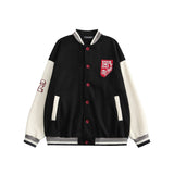 Letterman Jacket Outfit Senior Jackets Varsity Baseball Coat European Baseball Uniform Men High Street Fashion Brand Loose