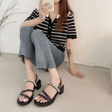 Nude Pumps Block Heel