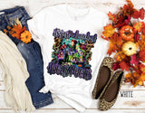 Halloween Costumes Halloween Just a Bunch Witch Pumpkin Printed round Neck T-shirt for Women