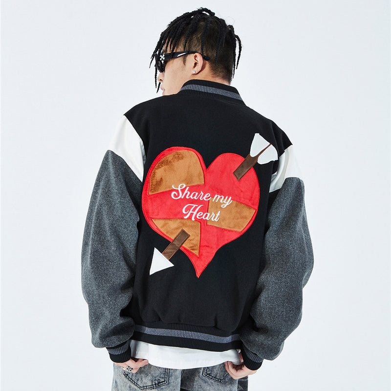 Letterman Jacket Outfit Senior Jackets Varsity Baseball Coat Men's Baseball Uniform
