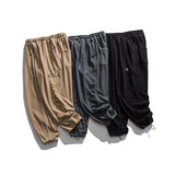 Man Fall Winter Outfis Winter Solid Color Simple Letter Printing Men's Corduroy Trousers