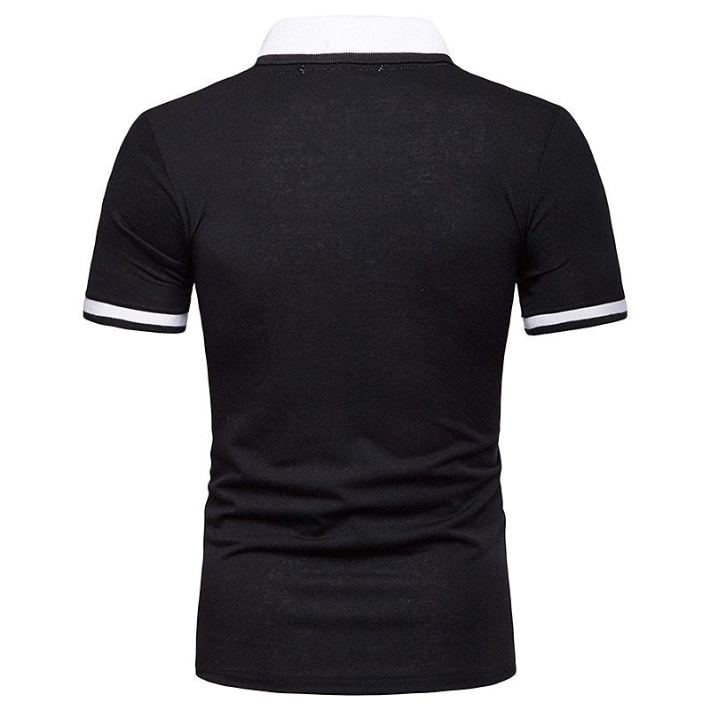 Polo Shirts Spring/Summer Polo Shirt Color Matching Men's T-shirt