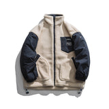 Man Fall Winter Outfis Winter Vintage Coat Men's Loose Plush Thermal Cotton-Padded Clothes