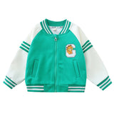 Toddler Girl Jackets Boys and Girls Coat Spring and Autumn Baseball Uniform