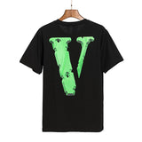Vlone HipHop Street Printed Men's and Women's Loose Design Tshirt Short Sleeve