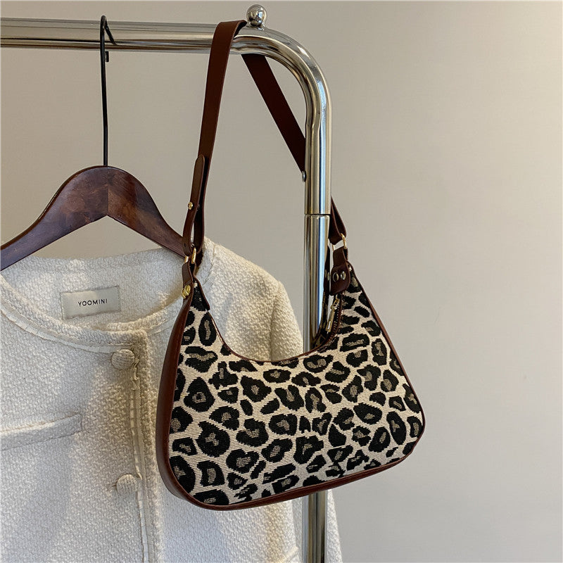 The Teacher Tote Black and White Striped Underarm Bag Women's Bag Autumn Baguette Bag Shoulder Handbag