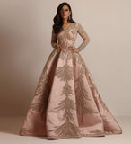 Mariah Carey Dress Gilding Long Sleeve Dress Banquet Sexy Evening Dress
