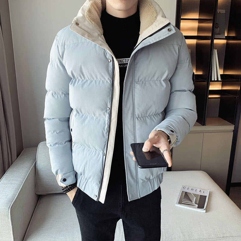 Men's Autumn Winter Coat Men's Winter Stand Collar down Cotton