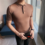 Men Polo Shirts Lapel T-shirt