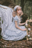 Gothic Lolita Harajuku Style Clothing Lolita Japanese Style Soft Girl Short Sleeve Op Dress