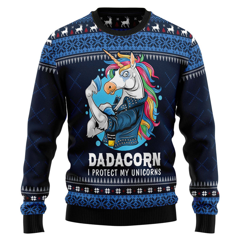 Black Christmas Sweater 3D Printed Air Layer Crew Neck Sweater