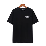Fog Essentials Tshirts Fog Essentials Double Line Trendy Loose High Street Half Sleeve Men's and Women's Short Sleeve T-shirt Summer