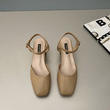 Nude Pumps Block Heel