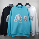 Palm Angels Autumn and Winter Broken Bear round Neck Loose Palm Angel Sweater Men and Women