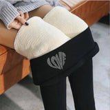 Women's Legging Women's Autumn and Winter Black plus Velvet Breathable Leggings