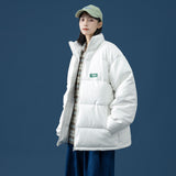 Men's Autumn Winter Coat Couple Stand-up Collar Cotton-Padded Clothes