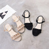 Nude Chunky Heel Sandals