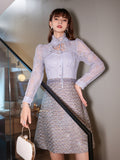 Fairy Dress Autumn and Winter Small Lace Dress for Women Autumn Mid-Length Fairy Skirt