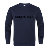 Fear Of God Fog Sweatshirt Essentials Double Line Letter Crew Neck Long Sleeve Sweater Men Loose Trendy