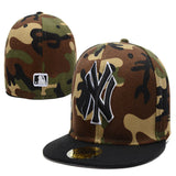 La 59fifty Hats Yankees Flat-Brimmed Cap NY Baseball Cap