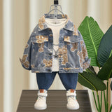 Toddler Boys Jackets Boys' Denim Jacket Spring and Autumn