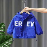 Toddler Boys Jackets Boys Autumn Clothing Hooded Coat and Trench Coat