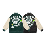 Letterman Jacket Outfit Senior Jackets Varsity Baseball Coat Retro Alphabet Loose Couple Casual Jacket