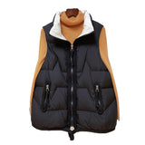 Women Winter Coats Puffer down Vest down Vest Women's Short Autumn and Winter Loose
