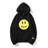 Smiley Face Hoodie Drew Smiley Face Printed Men's and Women's Casual Hooded Sweater
