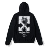 Off White Zipper Hoodie Terry Cardigan Hoodie Coat