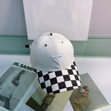Vintage Check Baseball Cap