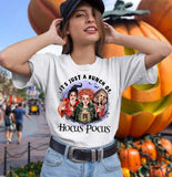Halloween Costumes Witch Just a Bunch Pumpkin Printed round Neck T-shirt for Women