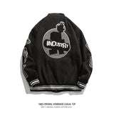 Letterman Jacket Outfit Senior Jackets Varsity Baseball Coat Vintage Overalls Jacket Casual Top
