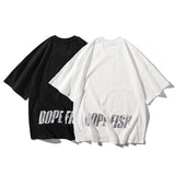 Men Tshirts Couple Loose and Simple Men's All-Matching Hip Hop Letters Half-Length Sleeves T-shirt