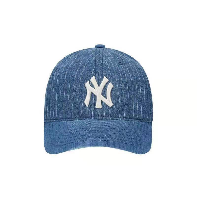 La 59fifty Hats Men's and Women's Embroidered Letter Denim Adjustable Baseball Cap Sunhat