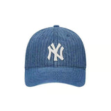 La 59fifty Hats Men's and Women's Embroidered Letter Denim Adjustable Baseball Cap Sunhat