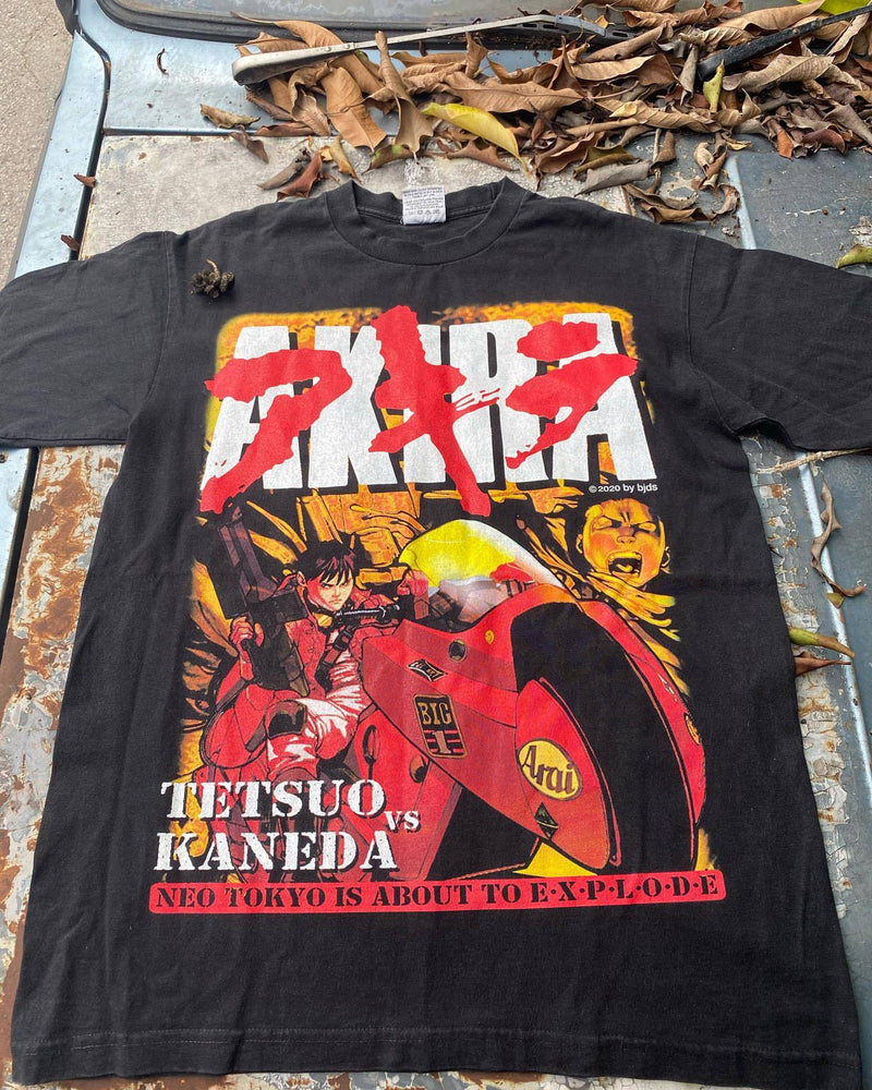 Akira T Shirt Vintage Japanese Anime Short Sleeve T-shirt Oversize