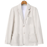Men Linen Suits Spring and Autumn Linen Blazer