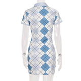 Homecoming Dresses Spring/Summer Plaid Sportswear Dress