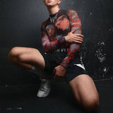 Transparent Shirt for Men See-through Tight Sexy and Personalized Top