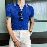 Men Polo Shirts Lapel T-shirt