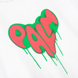 Palm Angels Letter Heart Printing Casual Loose Short Sleeved T-shirt Men and Women High Street Fashion Brand